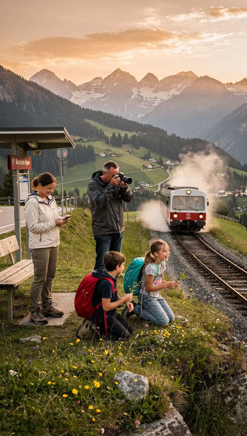 Zugpersonal, das freundlich einem Reisenden Informationen zu Anschlussverbindungen und Fahrzeiten gibt.